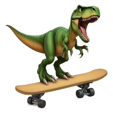 T-Rex on a serfboard sticker