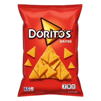 doritos red chips bag
 sticker