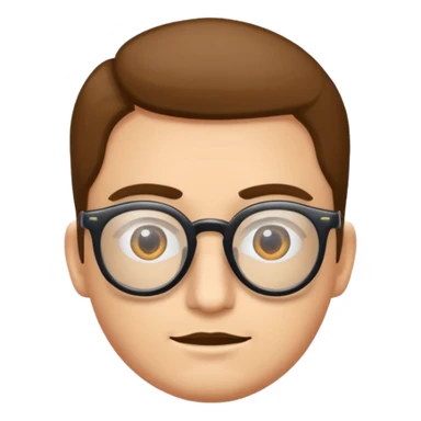 CEREBRO ANIMADO SEÑALANDO, USA LENTES sticker