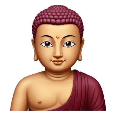 Bouddha Burgundy color sticker