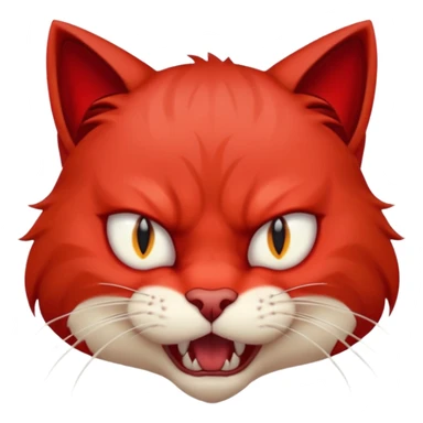 blood cat rage sticker