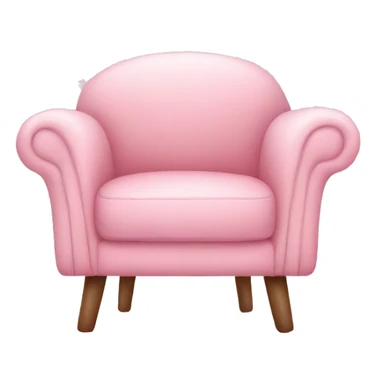 Pastel pink Cosy chair sticker