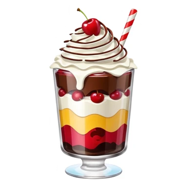 dessert in a glass sticker