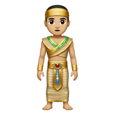 Imhotep The Mummy from Universal Monsters with beige sequin outfit sticker