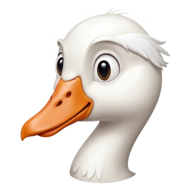 Goofy ahh retarded white Goose  sticker