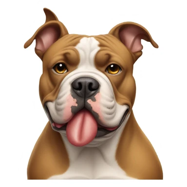 American bully smoking a cigar sticker