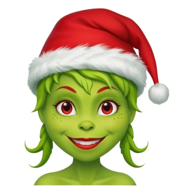 Grinch woman sticker