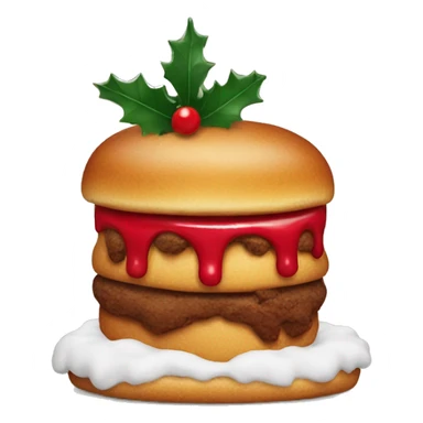 Red Christmas food  sticker