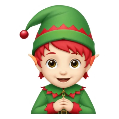 chirstmas elf baby memoji sticker
