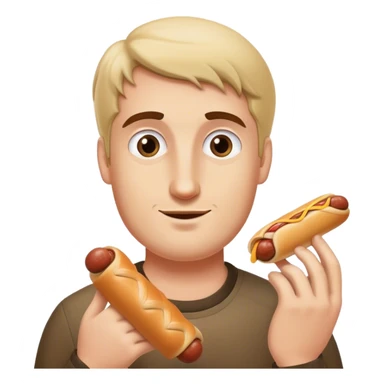 a man from newcastle with a sausage roll sticker
