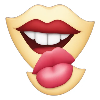 Lip kiss sticker