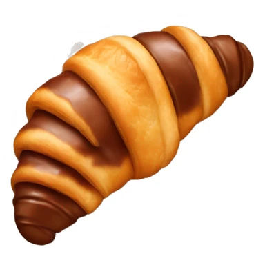 Chocolate covered croissant sticker