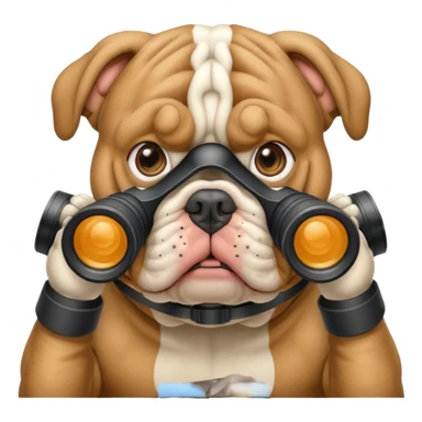 Bulldog binoculars  sticker