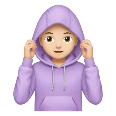 pastel purple hoodie  sticker