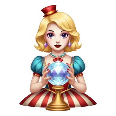 Vintage circus psychic sticker