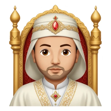 Robe mariage roi Mohammed VI sticker