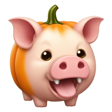 Calabaza cerdito sticker