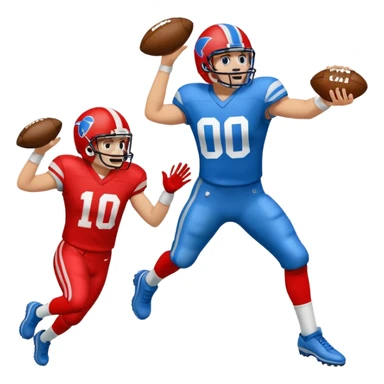 touchdown blue (#00A3E0) and red (#F9423A) sticker