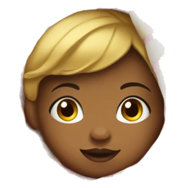A baby girl with golden hair wrapped in a Christmas blanket. sticker