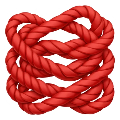 A bundle of red ropes sticker