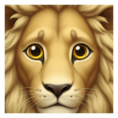 Lion au yeux rouges sticker