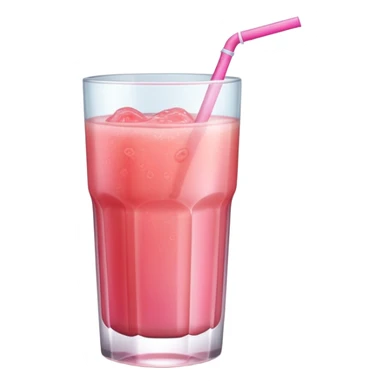 A glass of pink guava juice sticker