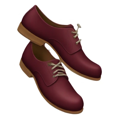 Burgundy shoe  sticker