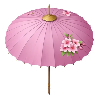 A cute Sakura parasol  sticker