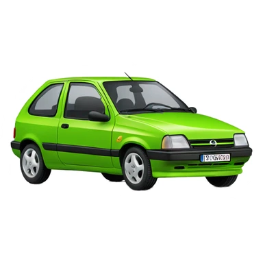 Opel Corsa 1993 Green sticker