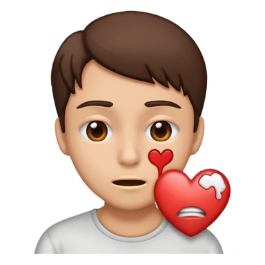 tearing up heart eyes sticker