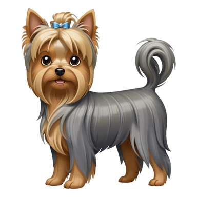 Yorkshire terrier female dog sticker