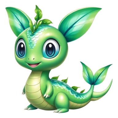 Shiny Exotic Dratini-Celebi-Chikorita-Hybrid-Creature sticker