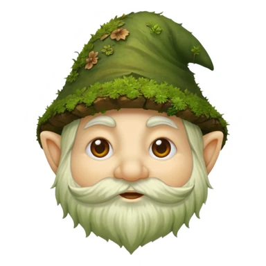 Gnome face covered sticker