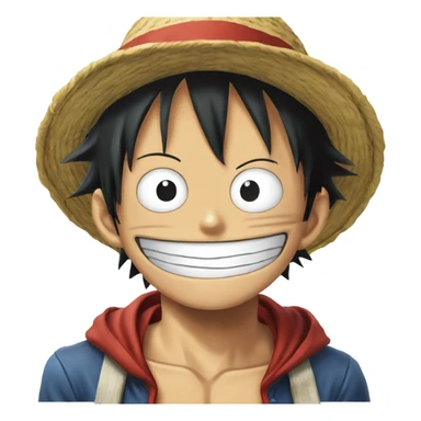 Monkey D Luffy emoji sticker