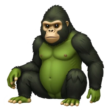 gorilla tag gorilla green no legs sticker