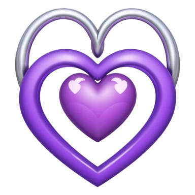Purple Heart add infinit loop symbol sticker