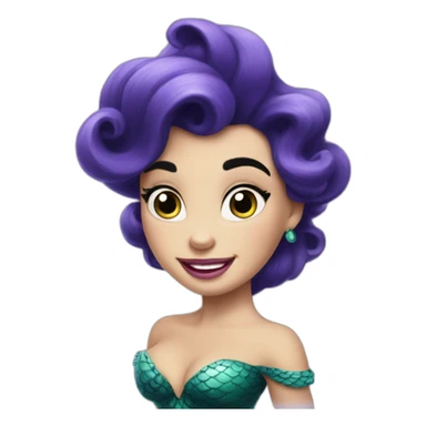 Ariel Little mermaid ursula version  sticker