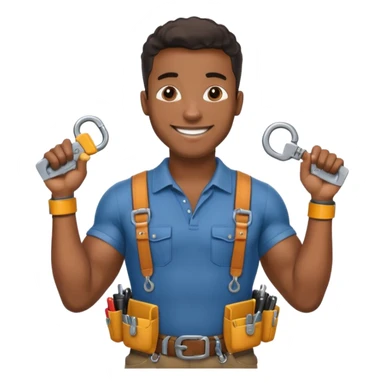 black locksmith man sticker