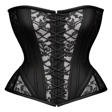 black lace corset sticker