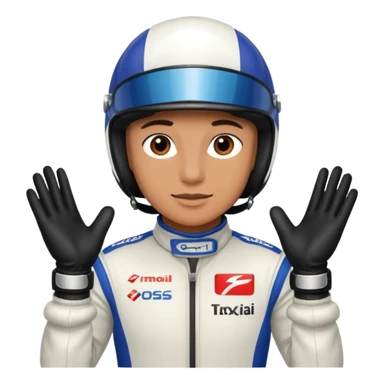  Race Driver with Gloves sticker