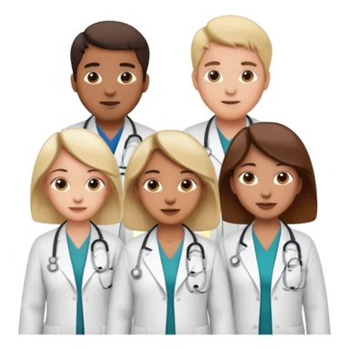 5 doctor staff sticker