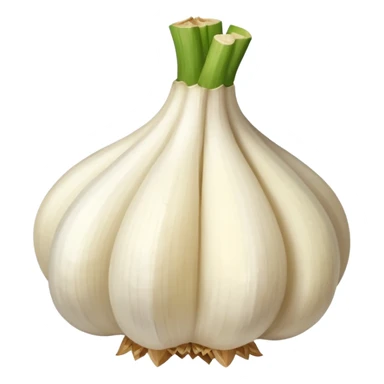 minced garlic emoji - garlic clove with cubed garlic sticker
