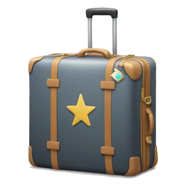 luggage with a star in the top right corner sticker