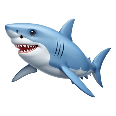 As un tiburón con zapatos  azules sticker