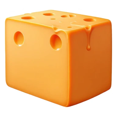 Block of cheddar cheese sticker