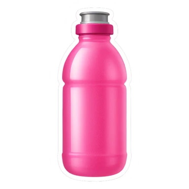 Sparkly pink water bottle sticker
