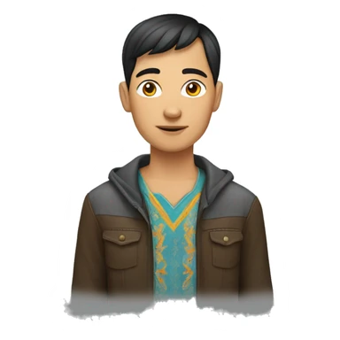 daughter kazakh man sticker