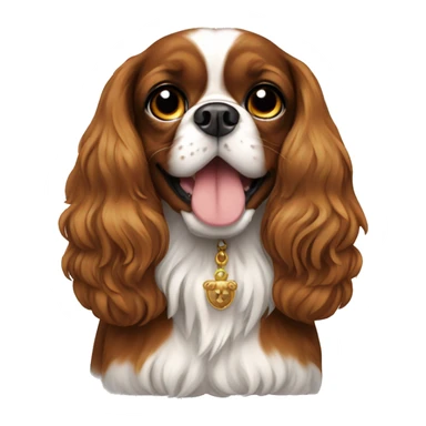 King Charles Spaniel Girl sticker