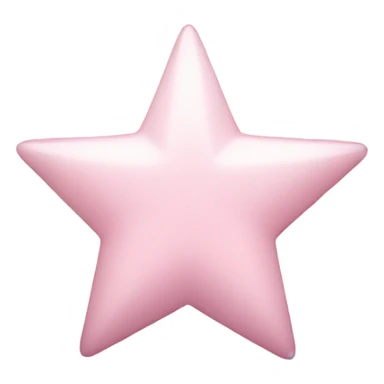 pale pink star sparkle sticker