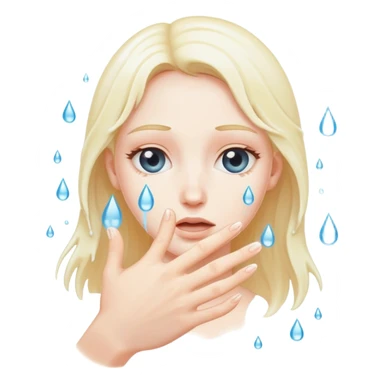 Hand fingering vagina with water leaking out sticker